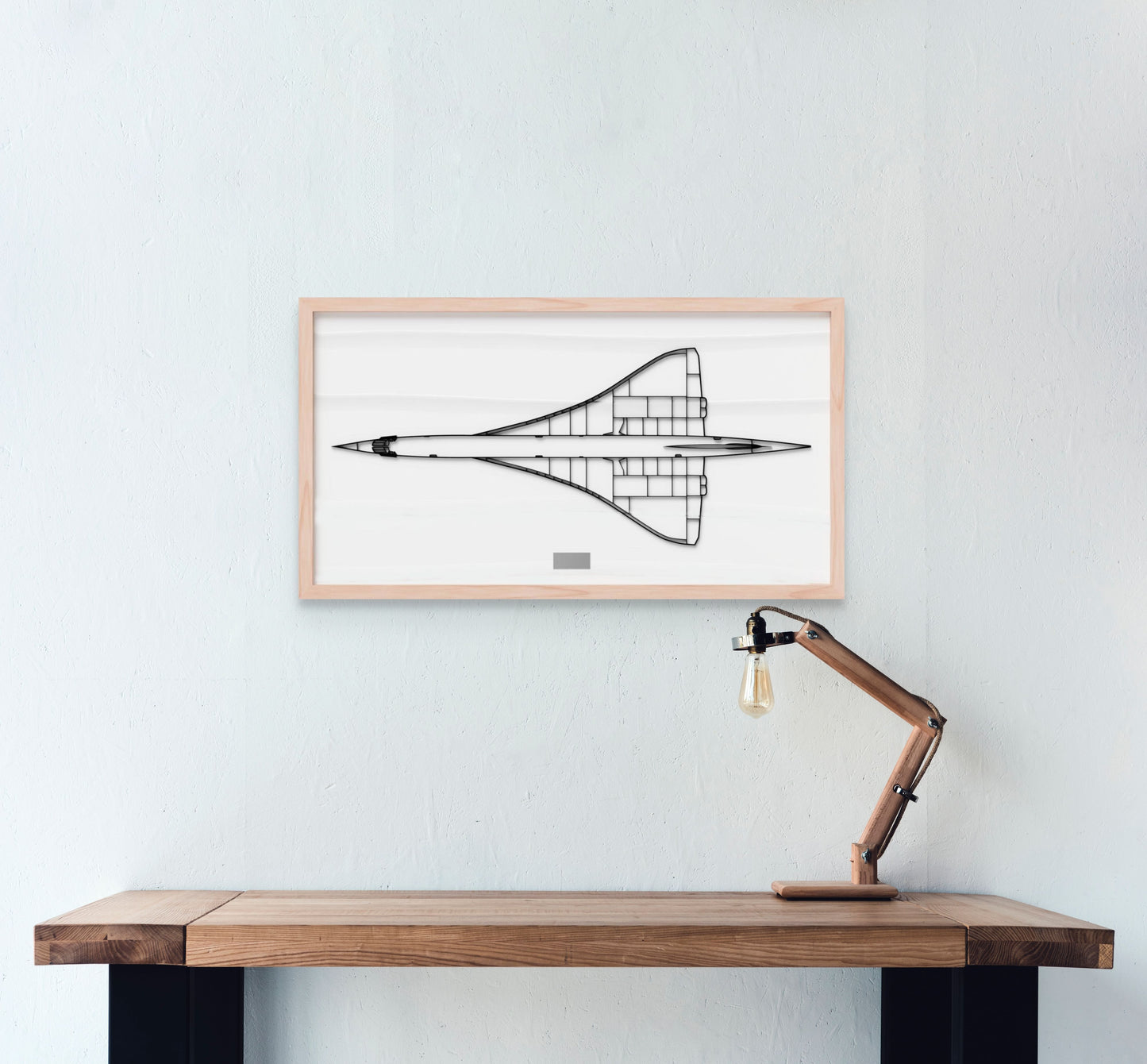 Concorde, 3D Silhouette wall art.